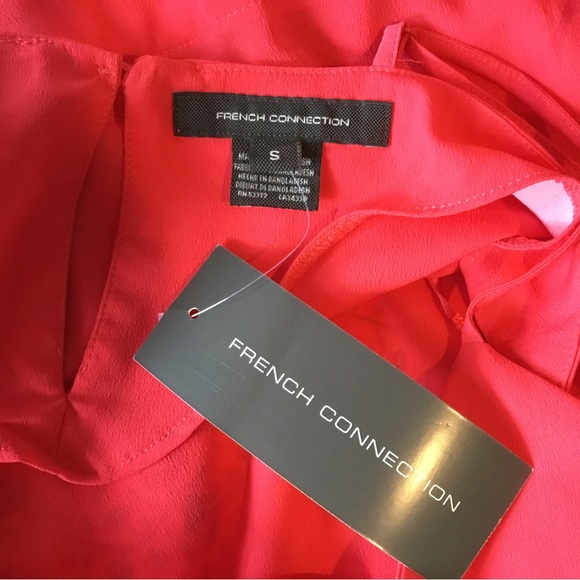 NWT French Connection Crepe Pleated Cami, size S. - Picture 4 of 8